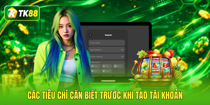 Các tiêu chí cần biết trước khi tạo tài khoản