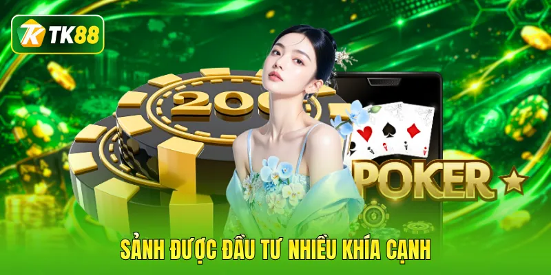 Sảnh được đầu tư nhiều khía cạnh